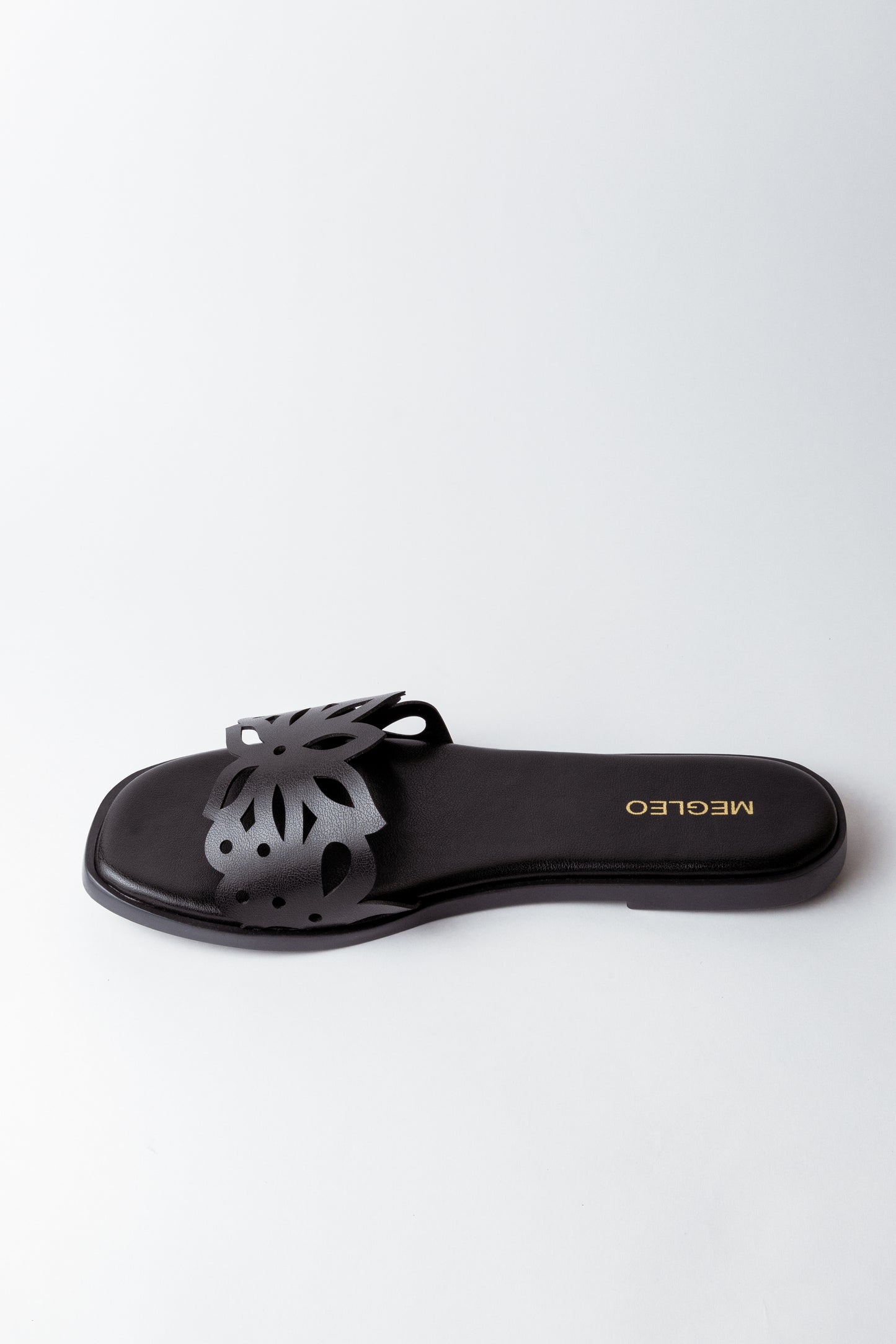 Black Carve Vegan Flats