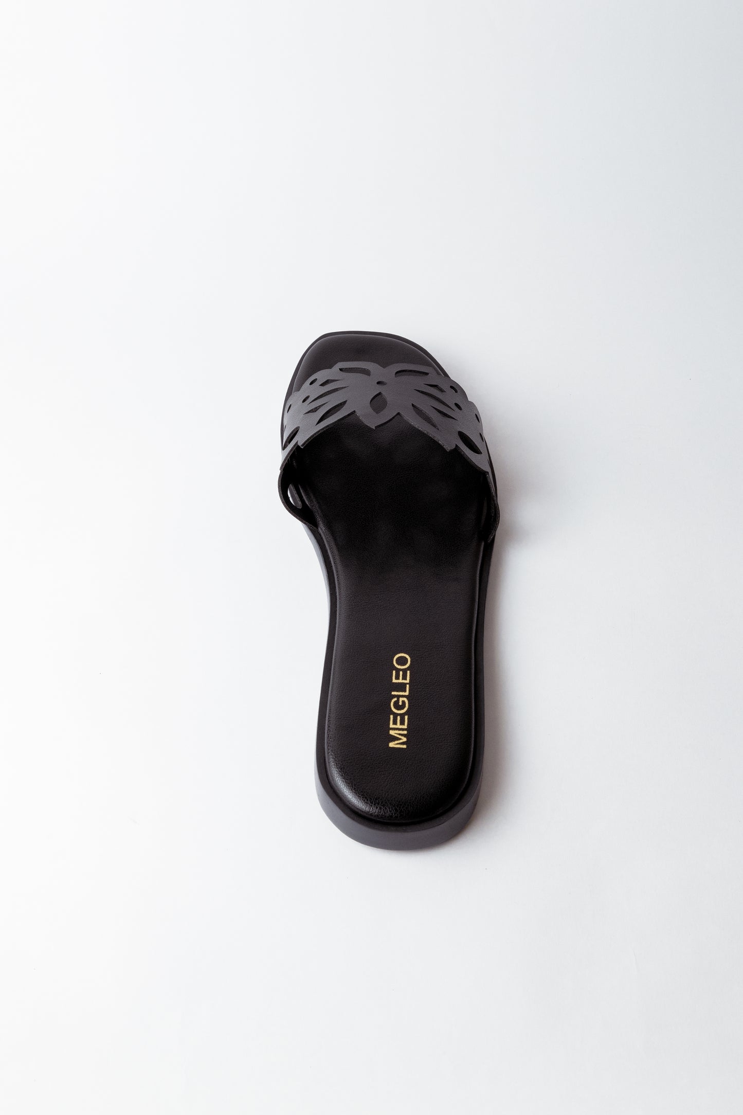 Black Carve Vegan Flats
