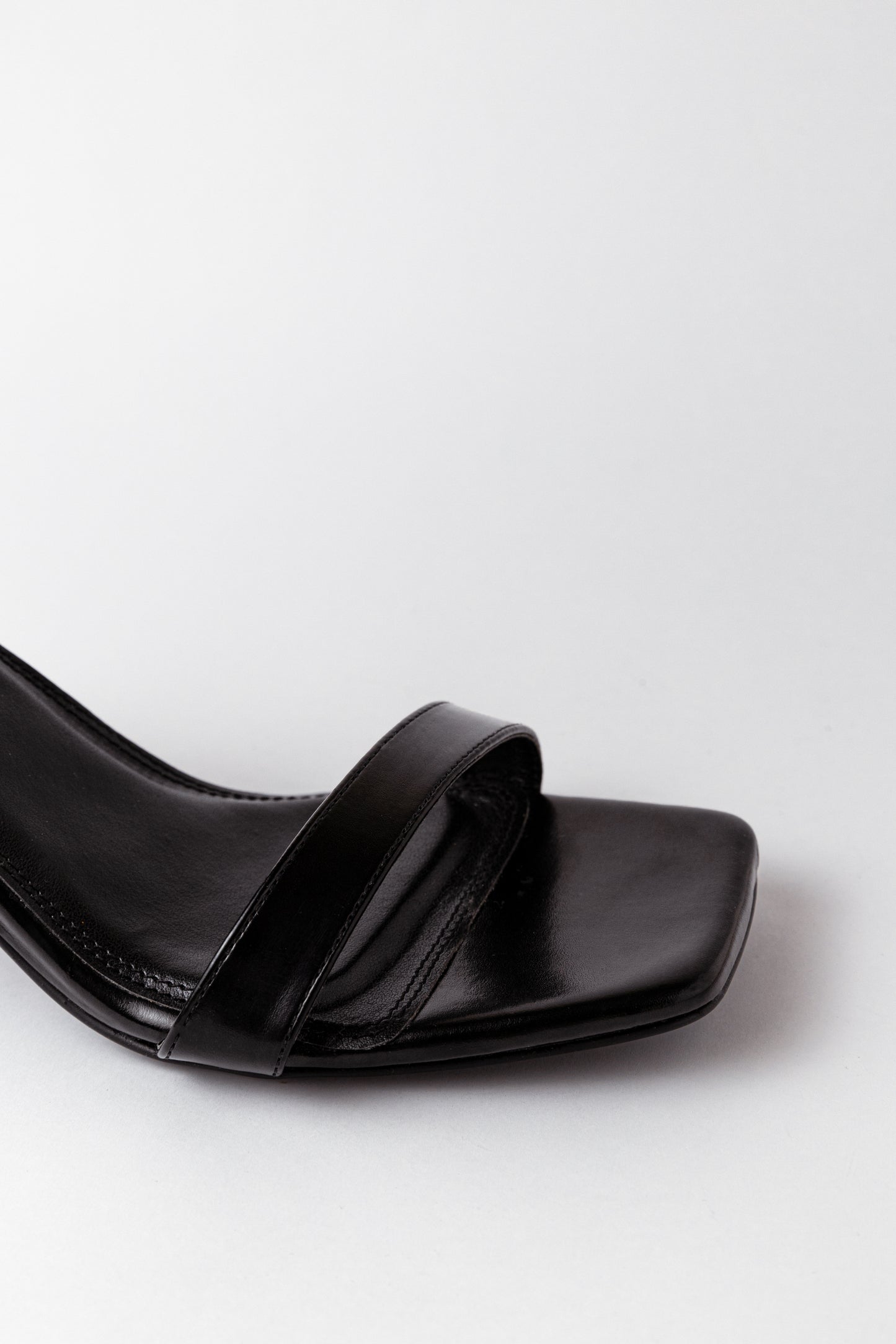 Ankle Strap Black Heels
