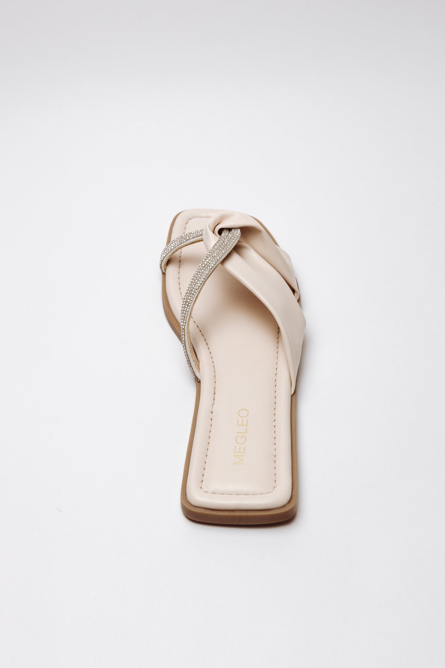 Crystal Cream Vegan Flats