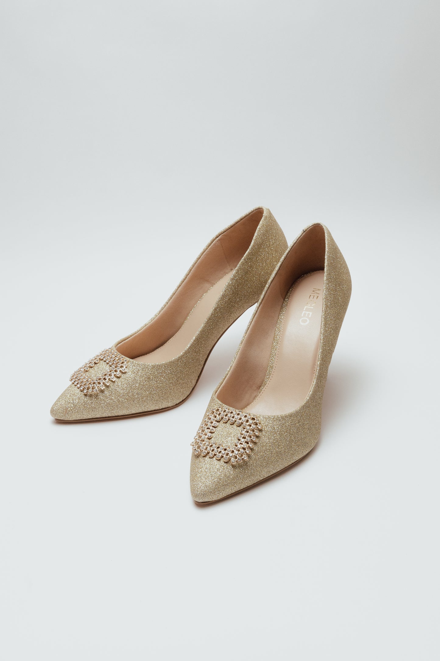 Vegan Glitter Stilettos - Golden