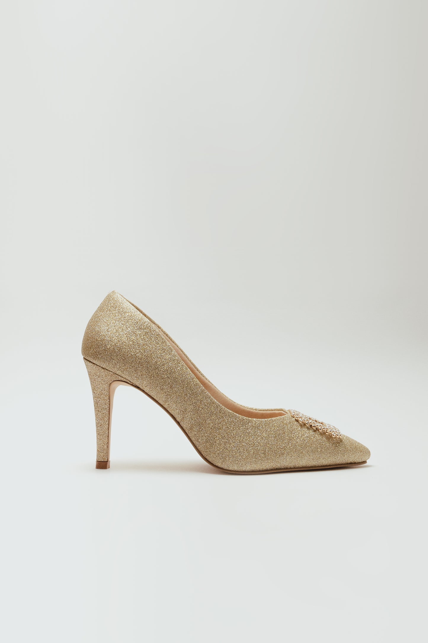 Vegan Glitter Stilettos - Golden