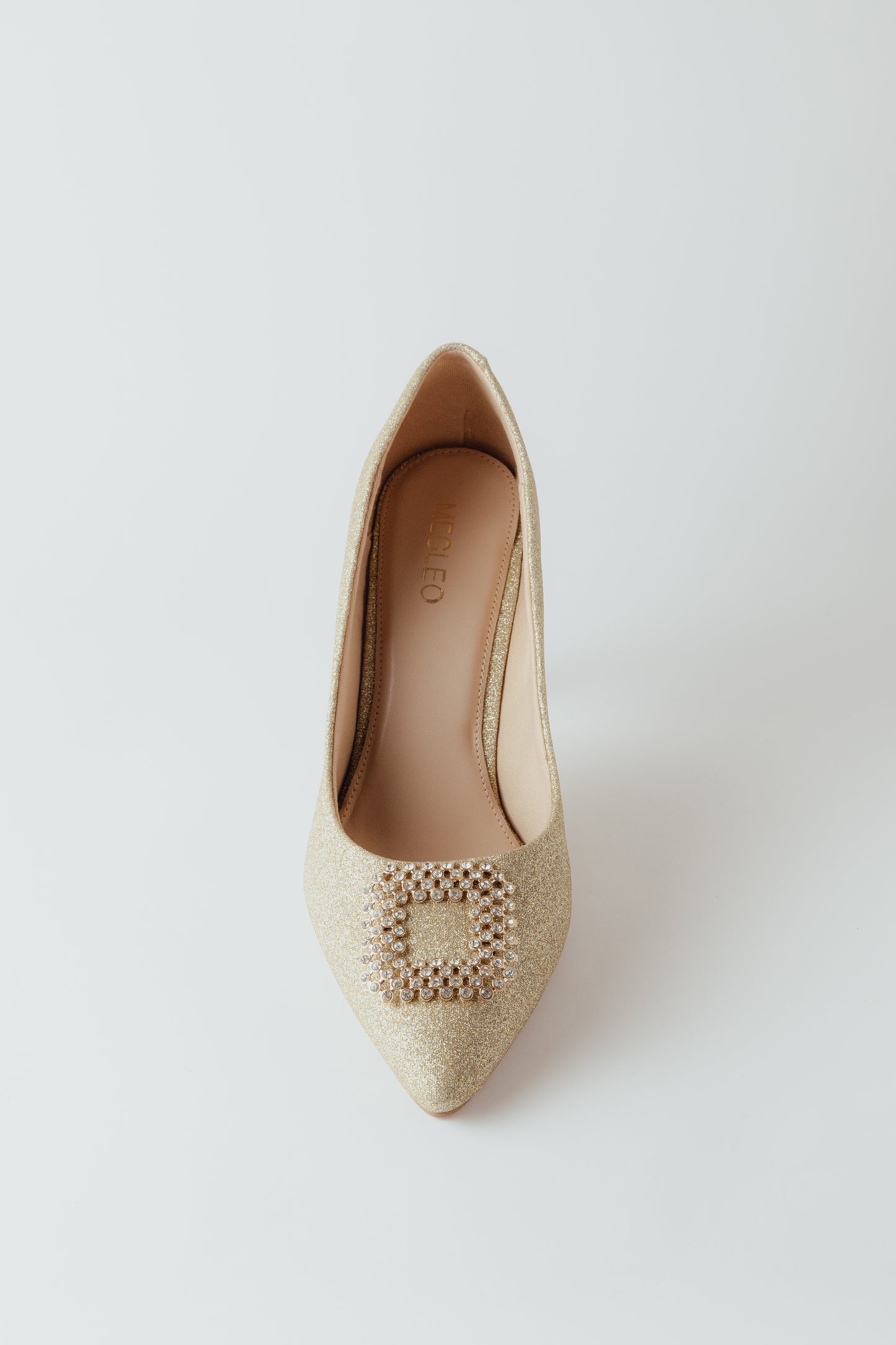 Vegan Glitter Stilettos - Golden