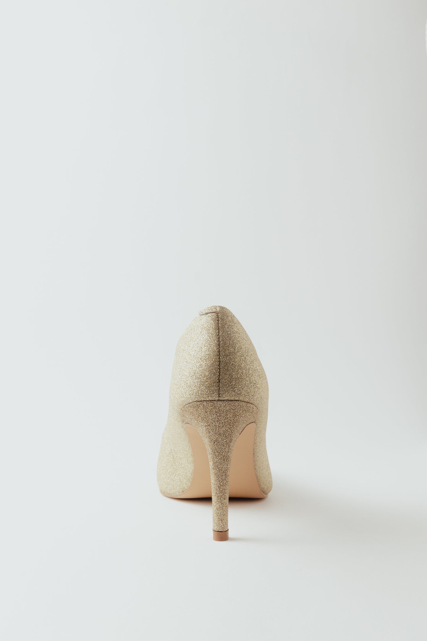Vegan Glitter Stilettos - Golden