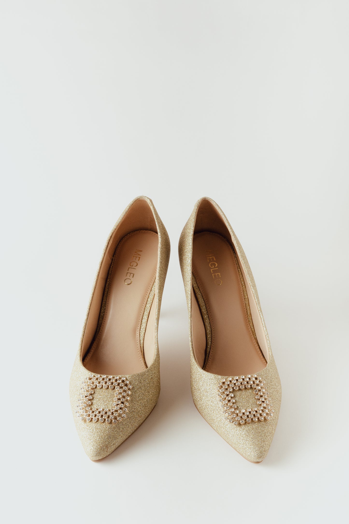 Vegan Glitter Stilettos - Golden