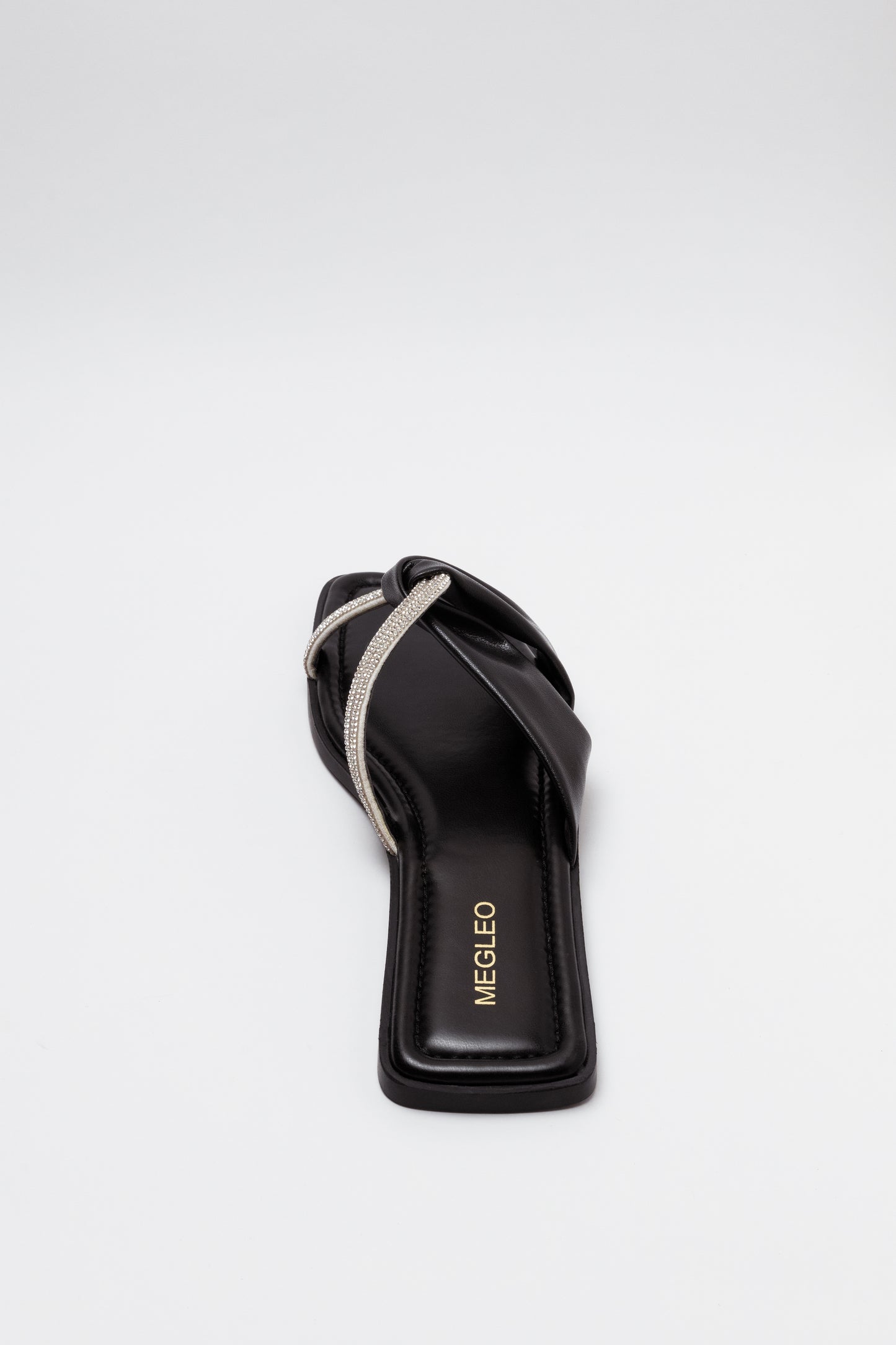 Crystal Black Vegan Flats