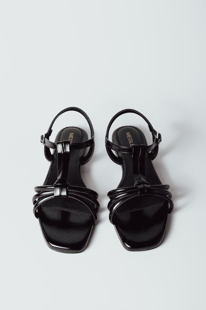 Luna Loop Black Vegan Sandals