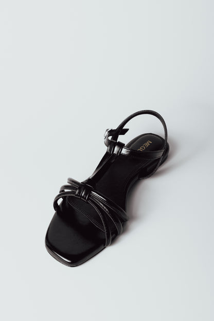 Luna Loop Black Vegan Sandals