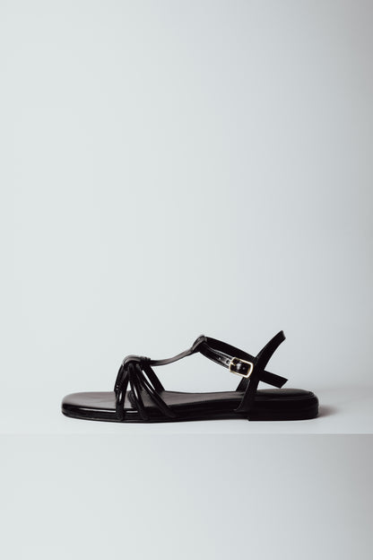 Luna Loop Black Vegan Sandals