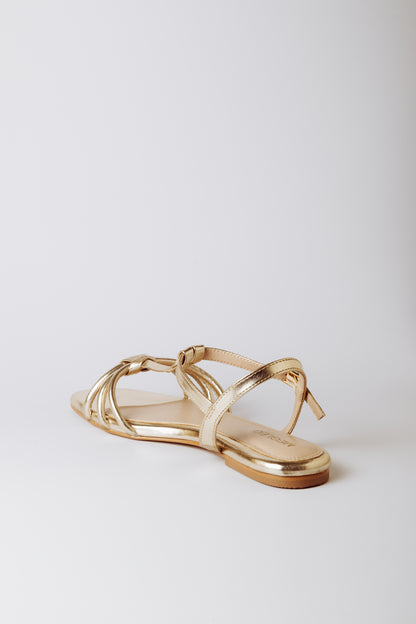 Luna Loop Gold Vegan Sandals