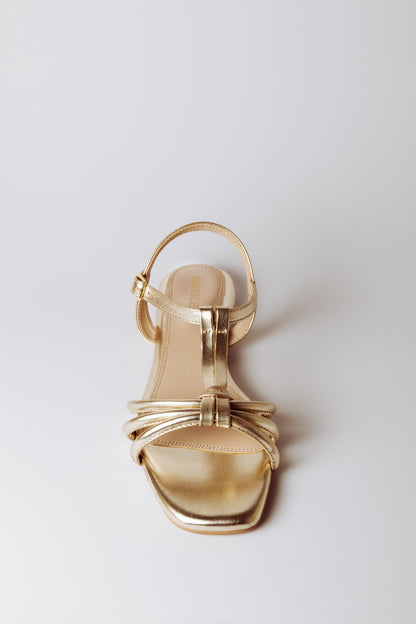 Luna Loop Gold Vegan Sandals