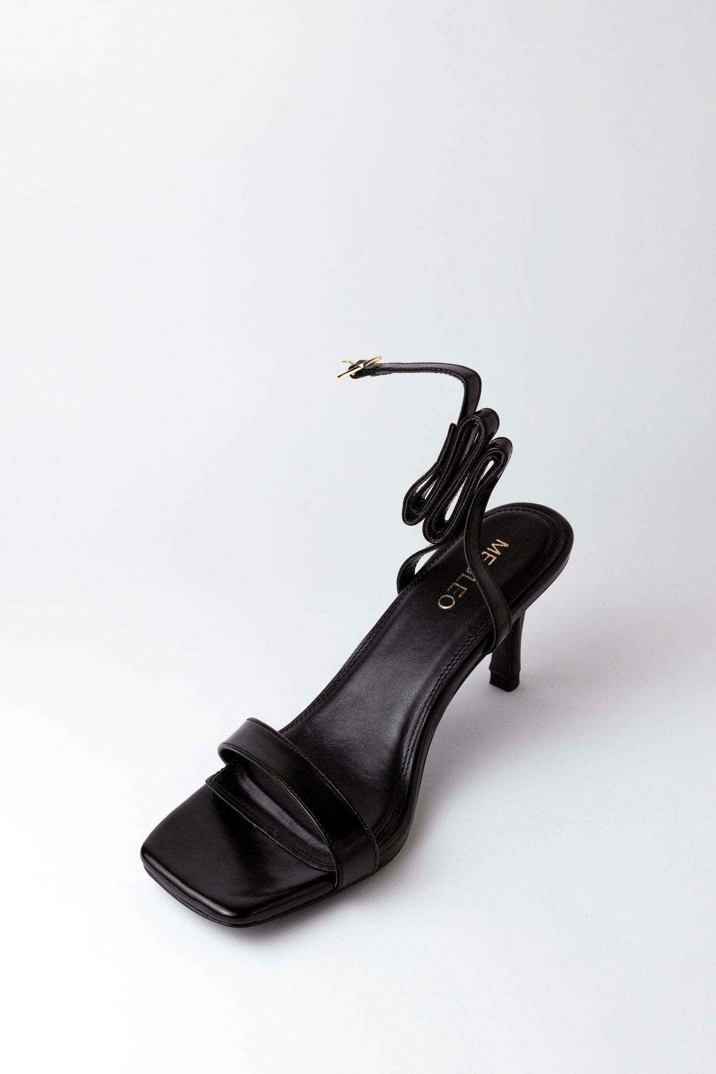 Ankle Strap Black Heels