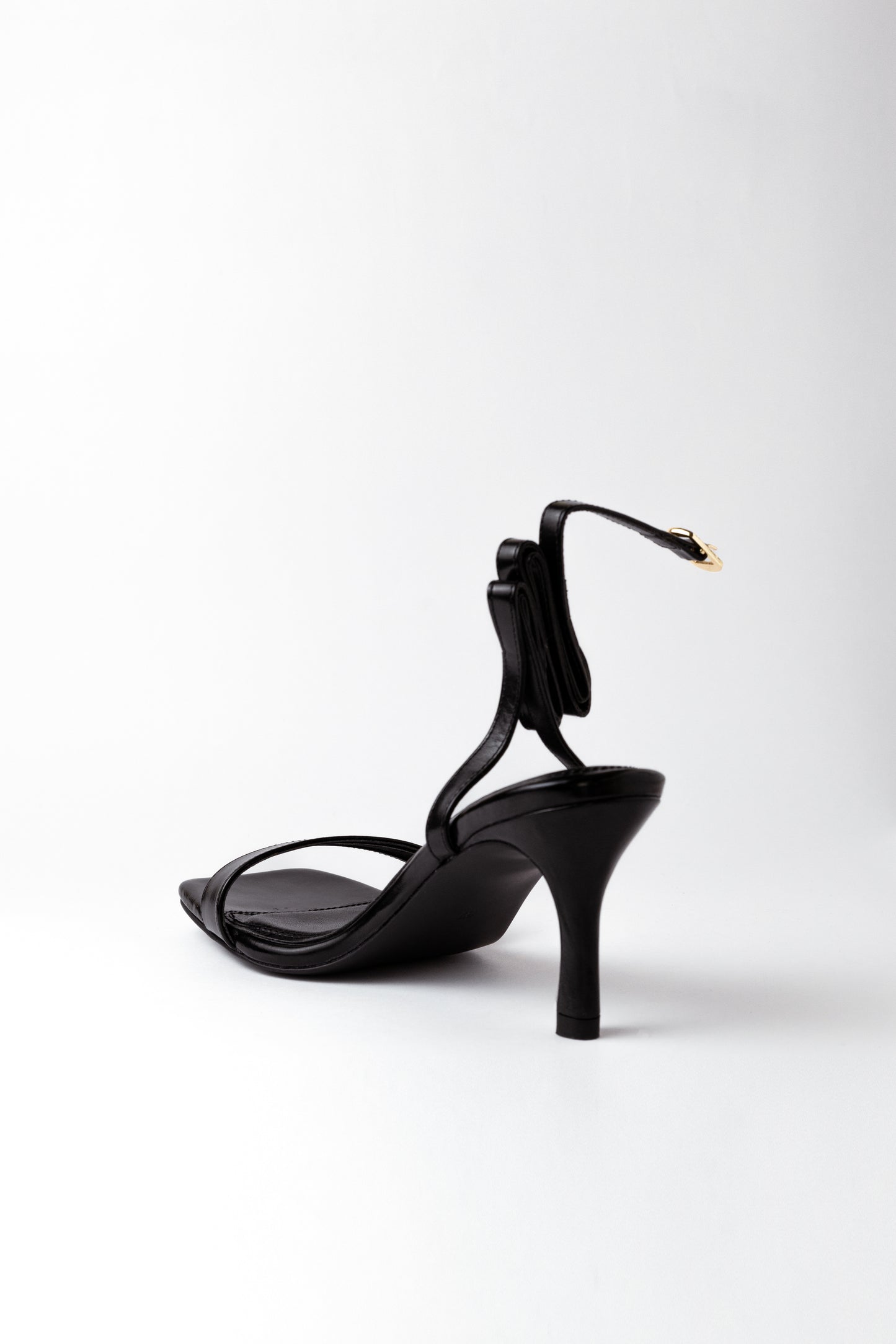 Ankle Strap Black Heels
