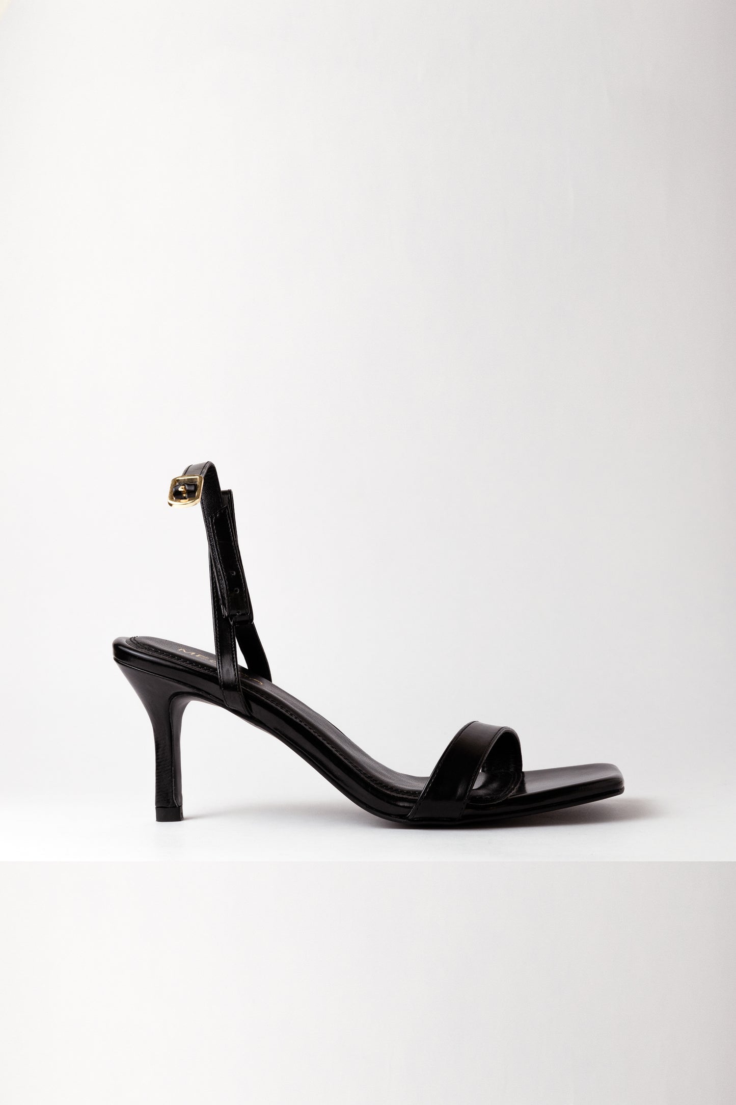 Ankle Strap Black Heels