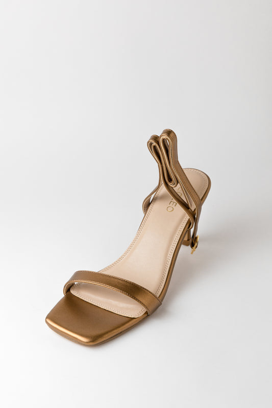 Ankle Strap Copper Heels