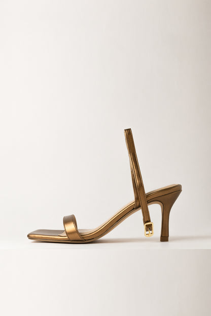 Ankle Strap Copper Heels