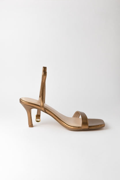 Ankle Strap Copper Heels