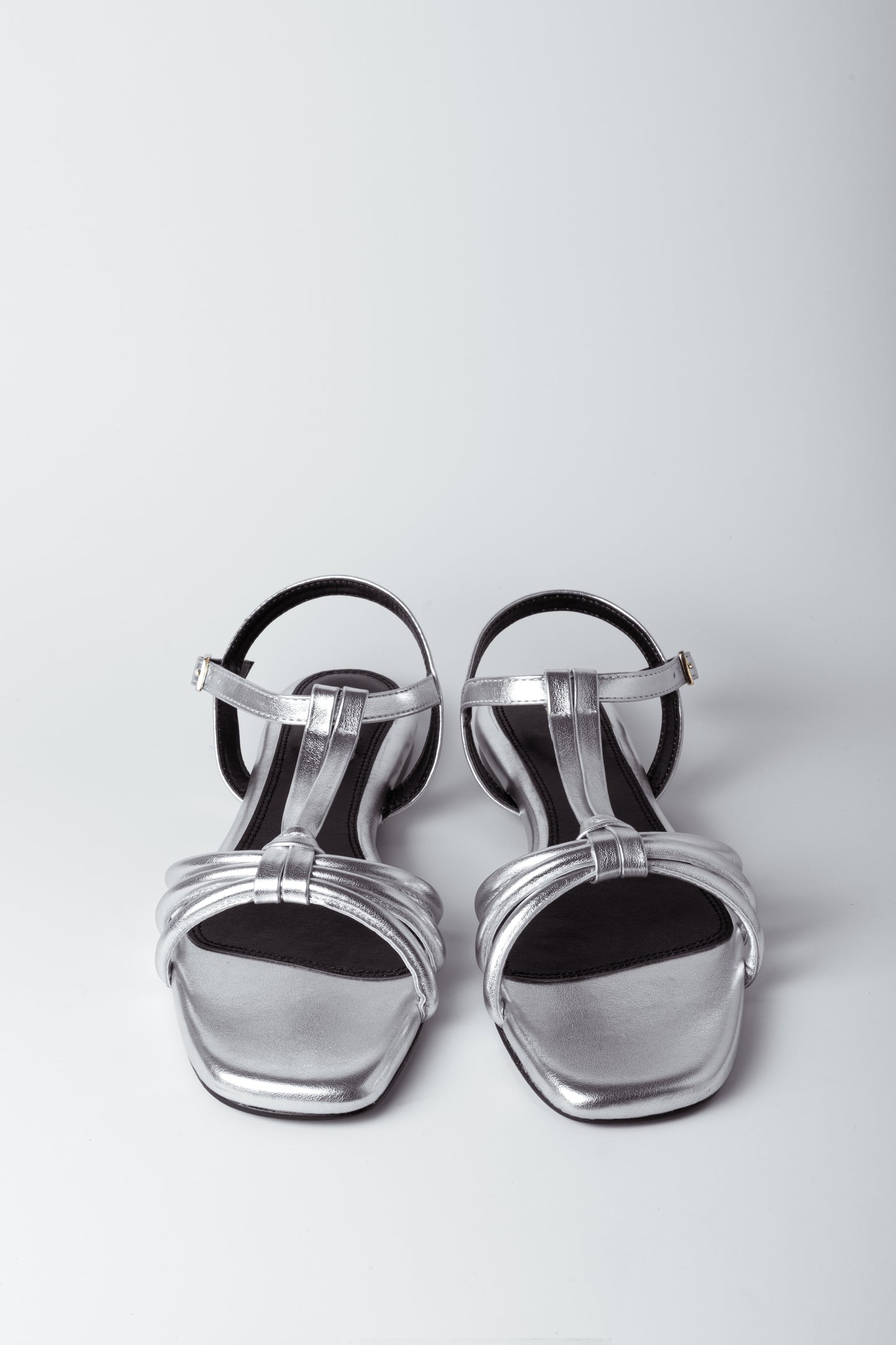 Luna Loop Silver Vegan Sandals
