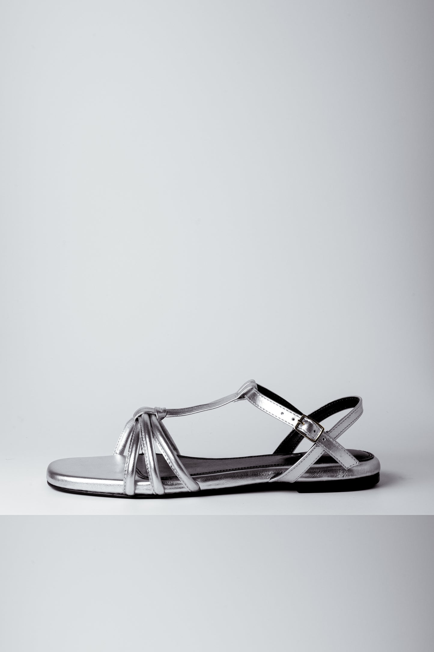Luna Loop Silver Vegan Sandals