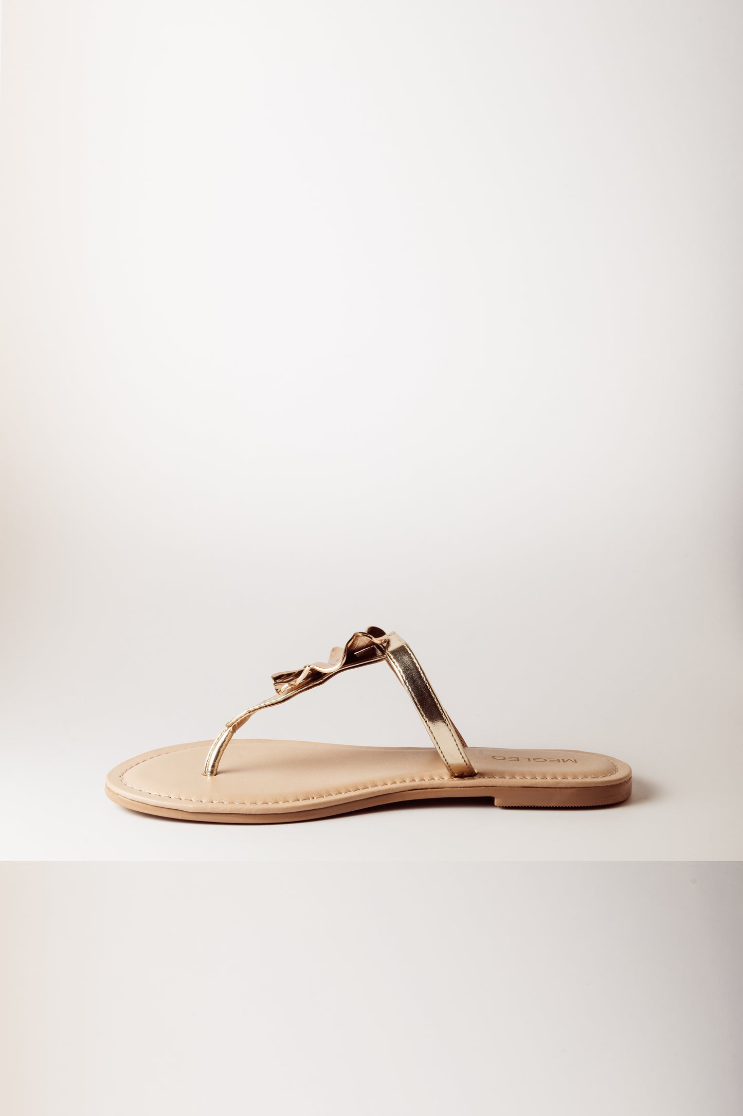 Gold Petal Nude Vegan Flats